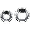 image:imageFarberware Classic Universal Stovetop Drip Pans with Square Slit 6Inch and 8Inch Chrome Set of 2